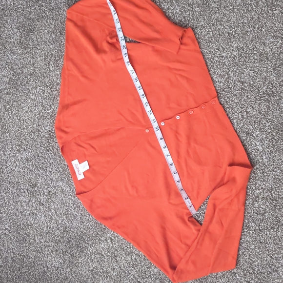 Gorgeous Kontatto Red/Orange Cropped Doleman Cardigan, Size M - Picture 5 of 6